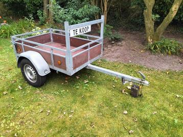 2x Kar aanhanger aanhangwagen voor crossmotor of bromfiets beschikbaar voor biedingen