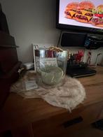 Glazen vaas met gouden details, Ophalen, Overige kleuren, 50 tot 75 cm, Glas