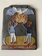 Mooie Keramiek tegel Joop Graft Oisterwijk Samen onderweg, Ophalen of Verzenden