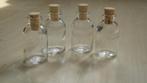 Mini glazen flesjes 6 cm met of zonder kurk / per stuk, Ophalen of Verzenden, Nieuw