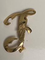 Vintage geel gouden broche, Sieraden, Tassen en Uiterlijk, Antieke sieraden, Verzenden, Goud, Broche