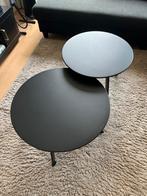 Tweedelig salon tafel set, Huis en Inrichting, Ophalen, 50 tot 100 cm, Rond, Zo goed als nieuw