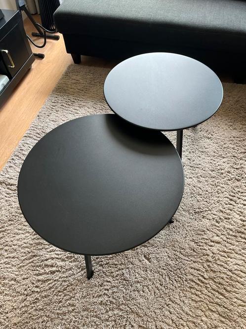 Tweedelig salon tafel set, Huis en Inrichting, Tafels | Salontafels, Zo goed als nieuw, Minder dan 50 cm, 50 tot 100 cm, Rond