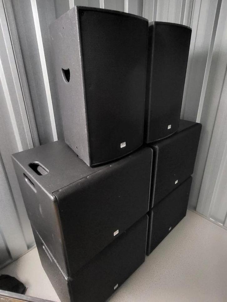 DAP AUDIO DRX-15BA ACTIVE SUBWOOFER AND DAP DRX-12A, Muziek en Instrumenten, Versterkers | Keyboard, Monitor en PA, Zo goed als nieuw