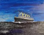 Schilderij Titanic, Minder dan 50 cm, Minder dan 50 cm, Schilderij, Ophalen of Verzenden