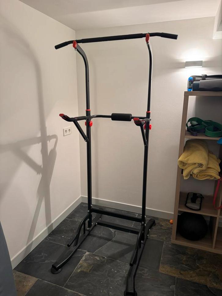 Krachtstation / Pull-up Station, Sport en Fitness, Fitnessapparatuur, Zo goed als nieuw, Krachtstation, Armen, Metaal, Ophalen