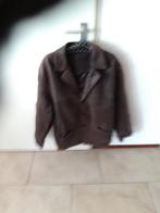 Leren jas m, Kleding | Heren, Jassen | Winter, Ophalen, Zo goed als nieuw, Maat 52/54 (L), Bruin