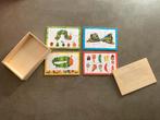 Houten legpuzzels Rupsje Nooitgenoeg in bewaarkist, Ophalen, 2 tot 4 jaar, Gebruikt, 10 tot 50 stukjes