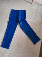 Studio Anneloes, kobaltblauwe neplederen broek mt L, Kleding | Dames, Studio Anneloes, Blauw, Maat 42/44 (L), Ophalen of Verzenden