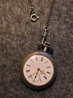 Antiek zakhorloge met ketting, Ophalen of Verzenden