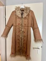 Vintage Afghaanse vegan jas met fake fur - Gi and Jo, Kleding | Dames, Jassen | Winter, Beige, Vintage, Gedragen, Ophalen