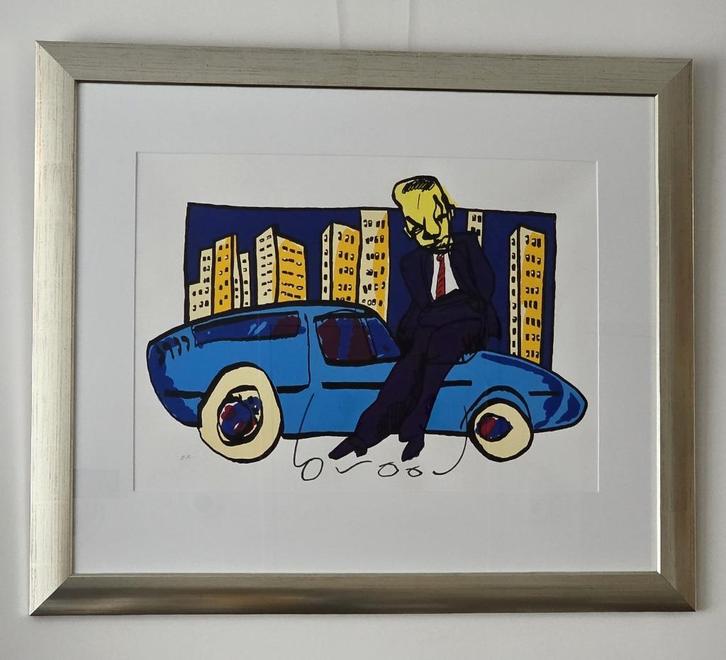 Herman Brood - Sharp Dressed - Handgesigneerd - E.A, Antiek en Kunst, Kunst | Litho's en Zeefdrukken, Ophalen of Verzenden