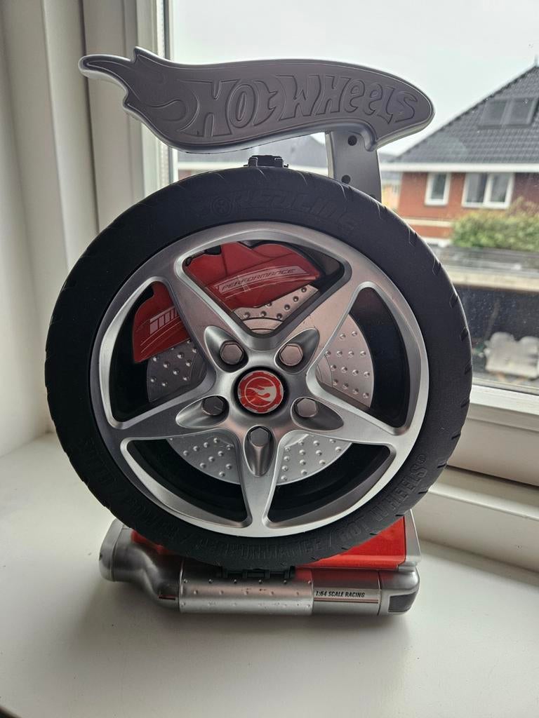 Hot Wheels Opbergkoffer - Wiel Design, Ophalen of Verzenden, Zo goed als nieuw