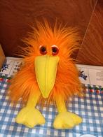Oranje vogel handpop kraai met piepje Rekenhulp school, Ophalen of Verzenden