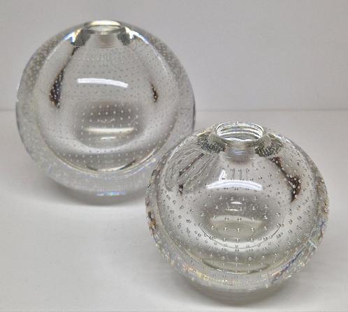 A.D. Copier Glasfabriek Leerdam Serica set spijkerbollen., Antiek en Kunst, Antiek | Glas en Kristal, Ophalen of Verzenden
