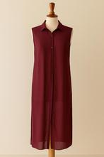 Stijlvolle bordeauxrode lange blouse zonder mouw maat 42 (L), Atmosphere, Maat 42/44 (L), Ophalen of Verzenden, Zo goed als nieuw