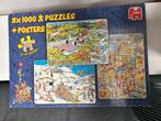 Meerdere Jan van Haasteren 3x 1000 puzzels, Hobby en Vrije tijd, Denksport en Puzzels, Ophalen of Verzenden, 500 t/m 1500 stukjes