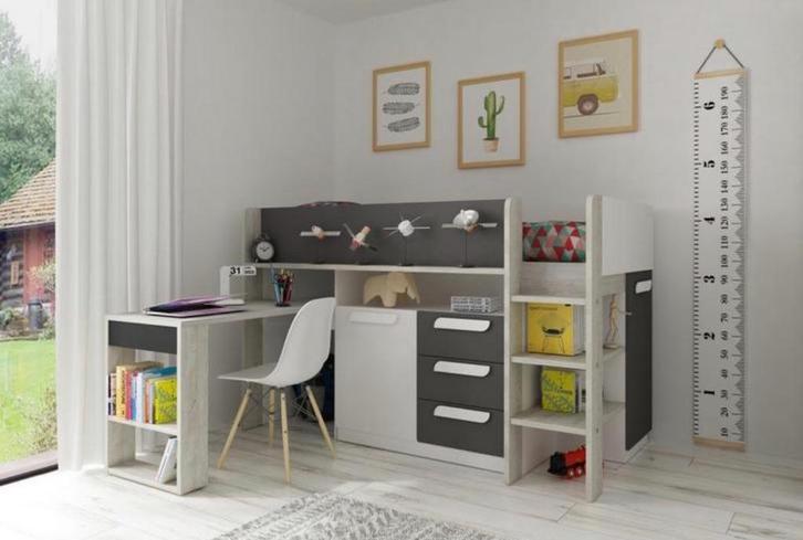 Yolo Halfhoogslaper, Kinderen en Baby's, Kinderkamer | Stapelbedden en Hoogslapers, Zo goed als nieuw, Halfhoogslaper, Ophalen