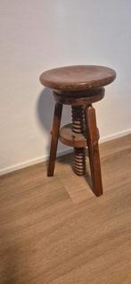 Vintage geleefde pianokruk, draaikruk, Ophalen of Verzenden, In hoogte verstelbaar, Gebruikt, Hout