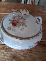 Brocante servies terrine bavaria met rozen, Antiek en Kunst, Antiek | Servies los, Ophalen of Verzenden