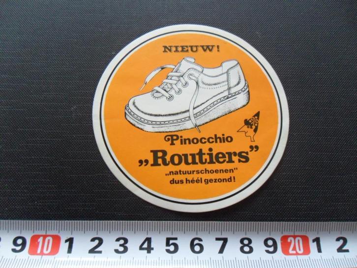 stickers Nieuw ! PINOCCHIO ROUTIERS natuurschoenen *, Verzamelen, Stickers, Zo goed als nieuw, Ophalen