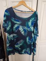 ZGAN Shirt - Maat 56/58 - Tropische Print, Blauw, Maat 46/48 (XL) of groter, Ophalen of Verzenden, Zo goed als nieuw