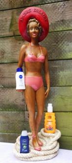 * Reclame dame* Garnier Ambre Solaire Vintage, Antiek en Kunst, Ophalen of Verzenden