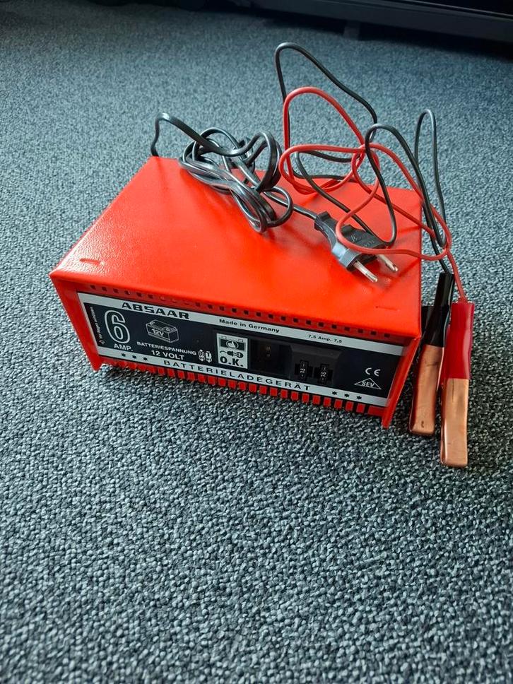 Absaar Acculader 6 Ampère - Batterijlader, Auto-onderdelen, Accu's en Toebehoren, Universele onderdelen, Nieuw, Ophalen of Verzenden
