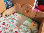 Prachtig steigerhouten peuterbed, Kinderen en Baby's, Kinderkamer | Bedden, 70 tot 85 cm, Zo goed als nieuw, Matras, 140 tot 160 cm