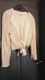 Roomkleurig vestjasje met feestelijke glittertjes, maat XL, Zo goed als nieuw, Overige typen, Verzenden, Overige kleuren