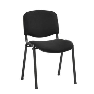 Stapelbare kantinestoelen AH-Iso, zwarte stoffering , nieuw beschikbaar voor biedingen