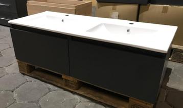 nieuw badmeubel 120x46, antracietMAT, 2 lades, spiegel+WT beschikbaar voor biedingen
