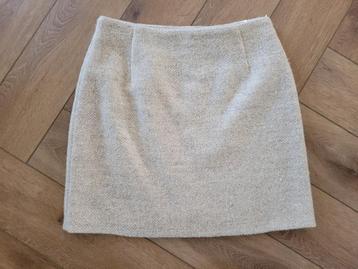 Super leuk beige wollen rokje van Another Woman, maat 40 beschikbaar voor biedingen