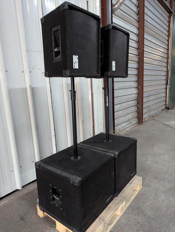 ✅Eminence Bag end pa systeem passief 1500 watt, Audio, Tv en Foto, Luidsprekers, Gebruikt, Overige typen, 120 watt of meer, Overige merken