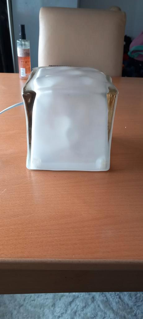 Ice cubus lamp ikea vintage, Huis en Inrichting, Lampen | Tafellampen, Zo goed als nieuw, Minder dan 50 cm, Glas, Ophalen of Verzenden