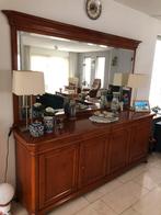 Kersenhouten dressoir met spiegel achterwand+ tafels, Ophalen of Verzenden