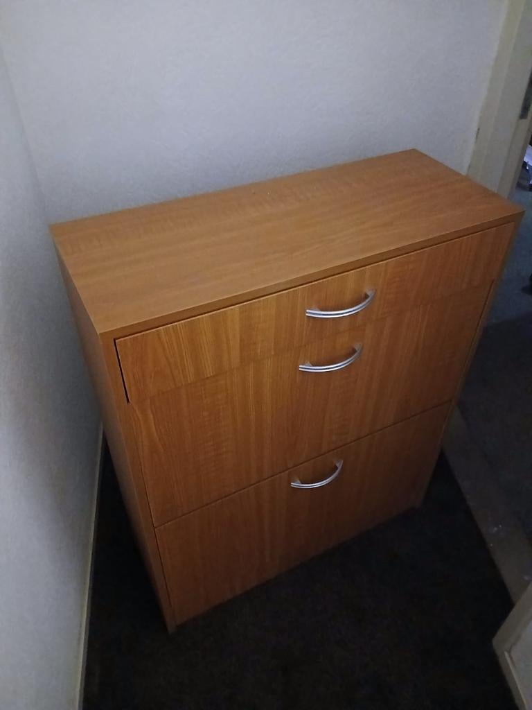 Houten kast met lades, Met plank(en), Minder dan 50 cm, Gebruikt, Ophalen of Verzenden