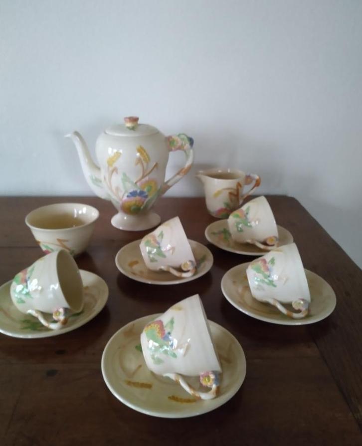 Koffie / espresso servies Brentleigh, countryside, vintage, Antiek en Kunst, Curiosa en Brocante, Ophalen of Verzenden