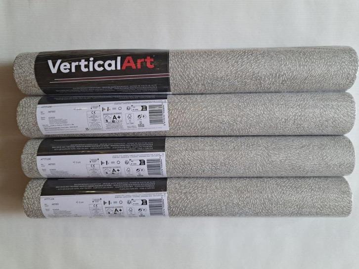 3 rollen HOTEL CHIC BEHANG zandbeige/taupe - Attidude A67003, Huis en Inrichting, Stoffering | Behang, Beige, Grijs, minder dan 10 m²