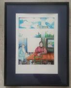 Surrealistisch - vrouwen aan tafel 1972 - Henk Kraayenzan, Ophalen of Verzenden