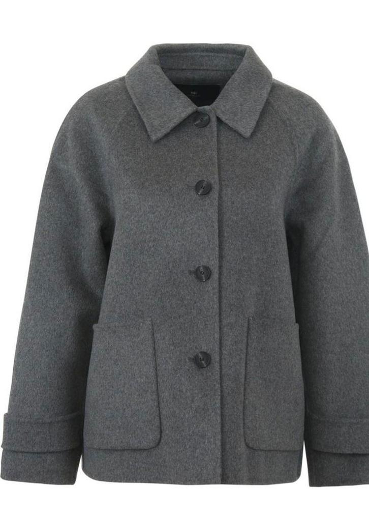 Nieuw! WithBlack wollen jasje in antraciet grijs, Kleding | Dames, Jassen | Winter, Nieuw, Maat 38/40 (M), Grijs, Ophalen