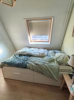 Bed 140x200 Ikea Brimnes, Huis en Inrichting, Slaapkamer | Bedden, Ophalen, Wit, Tweepersoons, 140 cm