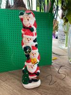 Vintage kerstkaars Toren van kerstmannen - 25cm hoog, Diversen, Ophalen of Verzenden, Zo goed als nieuw