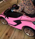 ELEKTRISCHE KINDERAUTO LAMBORGHINI SIAN ROZE 4X4 12VOLT, Ophalen, Zo goed als nieuw