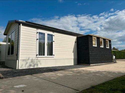 Chalet 11x4mtr, Airco, Winterbestendig geïsoleerd, Caravans en Kamperen, Stacaravans, tot en met 2, Ophalen
