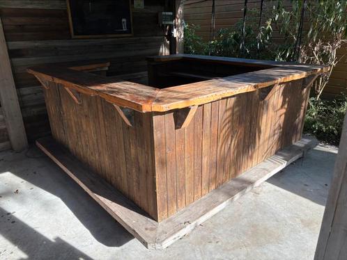Houten Buitenbar met Gamko koeling, Huis en Inrichting, Barren, Gebruikt, Ophalen