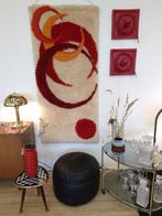 Vintage wandkleed / tapijt geometrisch space age 70s, Ophalen, Gebruikt, ., Vintage