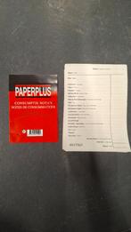 Paperplus consumptie Dranken notitieblok nota's, ., Nieuw, Ophalen of Verzenden, .