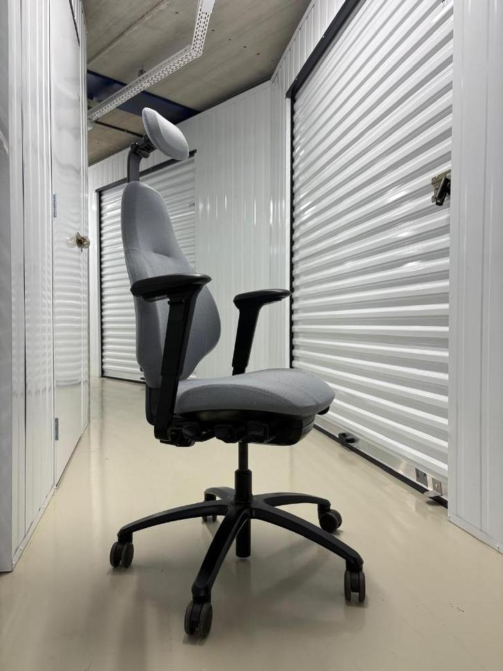 Flokk RH Mereo 220 Professionele bureaustoel, Huis en Inrichting, Bureaustoelen, Gebruikt, Bureaustoel, Grijs, Ergonomisch, Ophalen