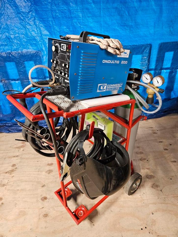 Commercy Soudure dc tig Lasapparaat - Compleet!, Doe-het-zelf en Verbouw, Gereedschap | Lasapparaten, Zo goed als nieuw, Tig, 150 tot 250 ampère